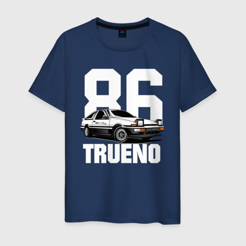 Мужская футболка из хлопка с принтом Trueno, вид спереди №1