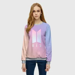 Женский свитшот 3D BTS love yourself БТС старс - фото 2