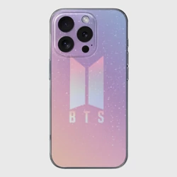 Чехол для iPhone 16 Pro Max силиконовый с защитой камеры BTS love yourself БТС старс