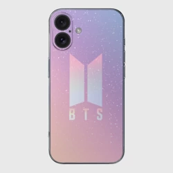 Чехол для iPhone 16 силиконовый с защитой камеры BTS love yourself БТС старс
