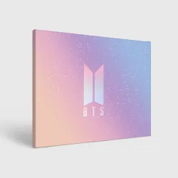 Холст прямоугольный BTS love yourself БТС старс