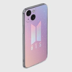 Чехол для iPhone 15 силиконовый с защитой камеры BTS love yourself БТС старс - фото 2