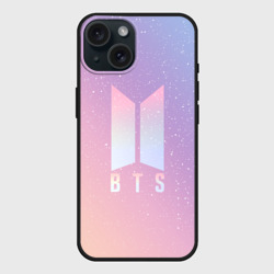 Чехол силиконовый для Apple iPhone 15 матовый BTS love yourself БТС старс