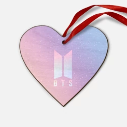 Деревянная игрушка Сердце BTS love yourself БТС старс