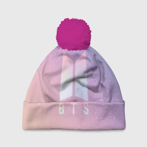 Шапка 3D c помпоном BTS love yourself БТС старс