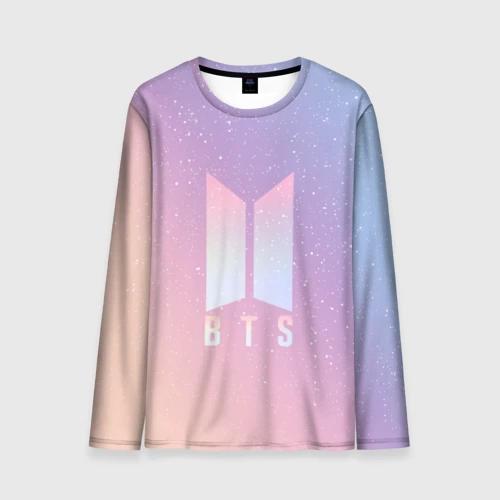 Мужской лонгслив 3D BTS love yourself БТС старс