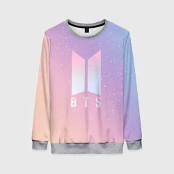 Женский свитшот 3D BTS love yourself БТС старс