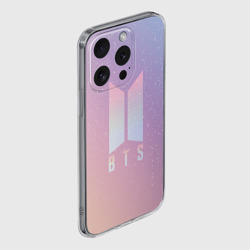 Чехол для iPhone 15 Pro Max силиконовый с защитой камеры BTS love yourself БТС старс - фото 2
