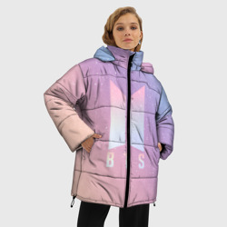 Женская зимняя куртка Oversize BTS love yourself БТС старс - фото 2