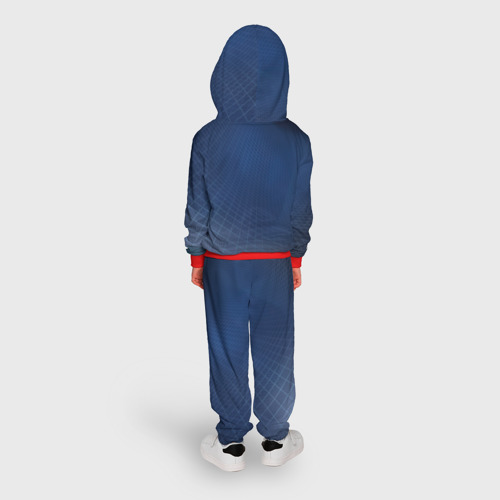 Детский костюм с толстовкой 3D Сеть, цвет красный - фото 4