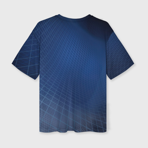 Женская футболка oversize 3D Сеть, цвет 3D печать - фото 2