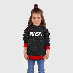 Детская толстовка 3D NASA glitch space НАСА глитч космос - фото 2