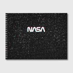 Альбом для рисования NASA glitch space НАСА глитч космос