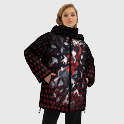 Женская зимняя куртка Oversize Юмэко Джабами с картами - фото 2