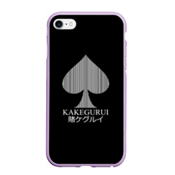 Чехол для iPhone 6/6S матовый Kakegurui пики на черном