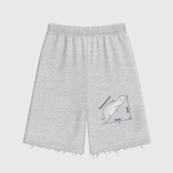 Женские шорты oversize футер хлопок Гиппопотинуза