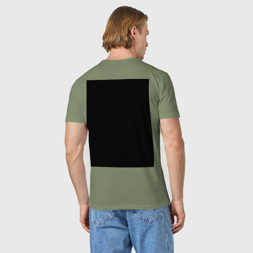 Мужская футболка хлопок Poker Face, цвет авокадо - фото 4