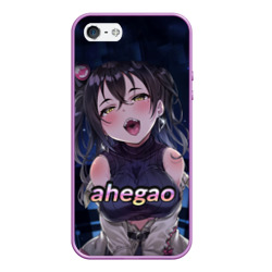 Чехол для iPhone 5/5S матовый Brunette ahegao