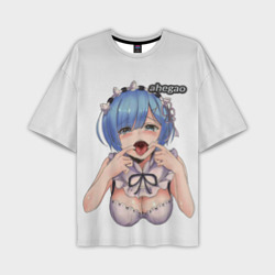 Мужская футболка oversize 3D Ahegao