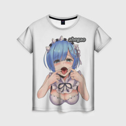 Женская футболка 3D Ahegao