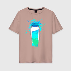 Женская футболка хлопок Oversize Фортнайт зелье