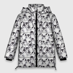 Женская зимняя куртка Oversize Пингвинчики