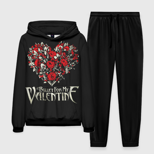 Мужской костюм с толстовкой 3D Bullet For My Valentine, цвет черный