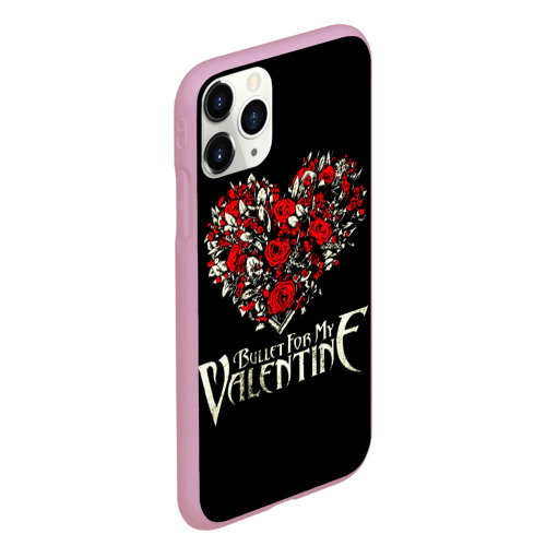 Чехол для iPhone 11 Pro Max матовый Bullet For My Valentine, цвет розовый - фото 3