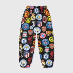 Женские джоггеры оверсайз 3D Лого футбольных команд