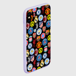 Чехол для iPhone XS Max матовый Лого футбольных команд - фото 2