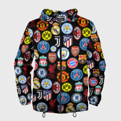 Мужская ветровка 3D Лого футбольных команд