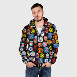 Мужская ветровка 3D Лого футбольных команд - фото 2