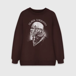 Женский свитшот oversize без начеса хлопок Black Sabbath