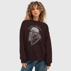 Женский свитшот oversize без начеса хлопок Black Sabbath - фото 2