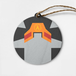 Деревянная игрушка круг Костюм Гордона Фримена Халф Лайф Half-life