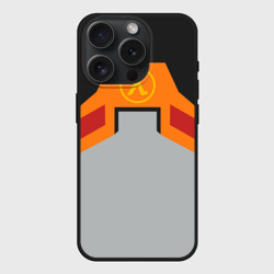 Чехол силиконовый для Apple iPhone 15 Pro матовый Костюм Гордона Фримена Халф Лайф Half-life