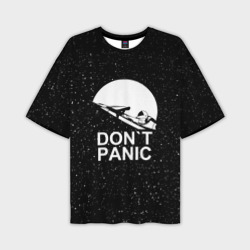 Мужская футболка oversize 3D Don`t panic