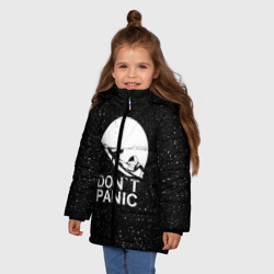 Зимняя куртка для девочек 3D Don`t panic - фото 2