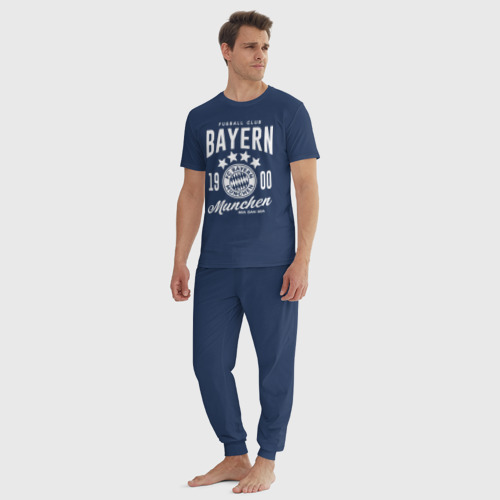 Мужская пижама хлопок Бавария, цвет темно-синий - фото 5