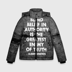 Зимняя куртка для мальчиков 3D Альберт Эйнштейн Цитата