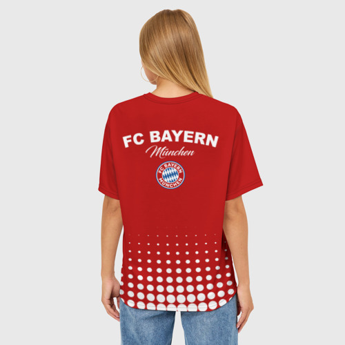 Женская футболка oversize 3D Бавария, цвет 3D печать - фото 4