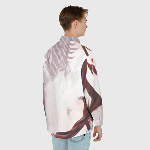 Мужская рубашка oversize 3D с принтом Re Tokyo Ghoul, вид сзади #2