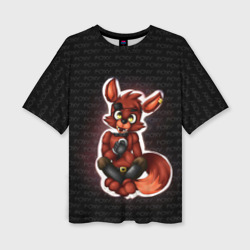 Женская футболка oversize 3D Foxy