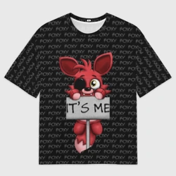 Женская футболка oversize 3D Foxy