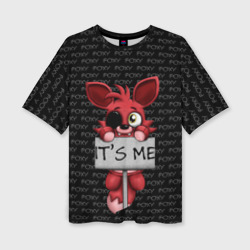 Женская футболка oversize 3D Foxy