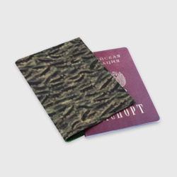 Обложка для паспорта матовая кожа Камуфляж с щуками - фото 2