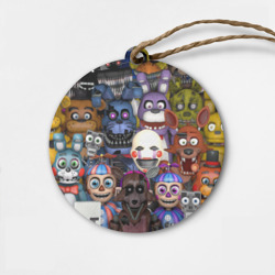 Деревянная игрушка круг Five Nights At Freddy's