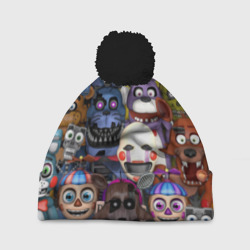 Шапка 3D c помпоном Five Nights At Freddy's