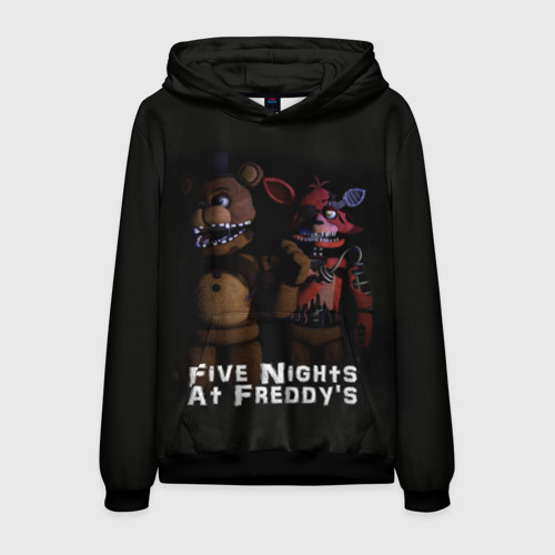 Мужская толстовка 3D Five Nights At Freddy's, цвет черный