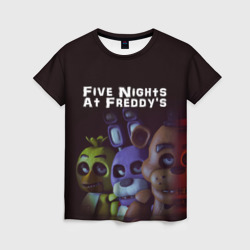 Женская футболка 3D Five Nights At Freddy's